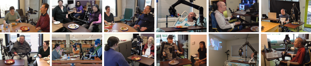 
                Images from the meals participants with motor impairments
                ate using the robot. Each image is described in-detail in
                alt text below.
              